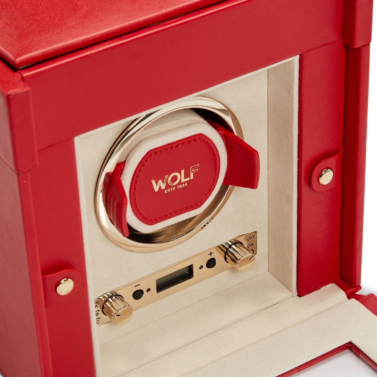  WOLF 1834, Palermo Single Watch Winder With Jewellery Storage, SKU: 213772 | watchphilosophy.co.uk