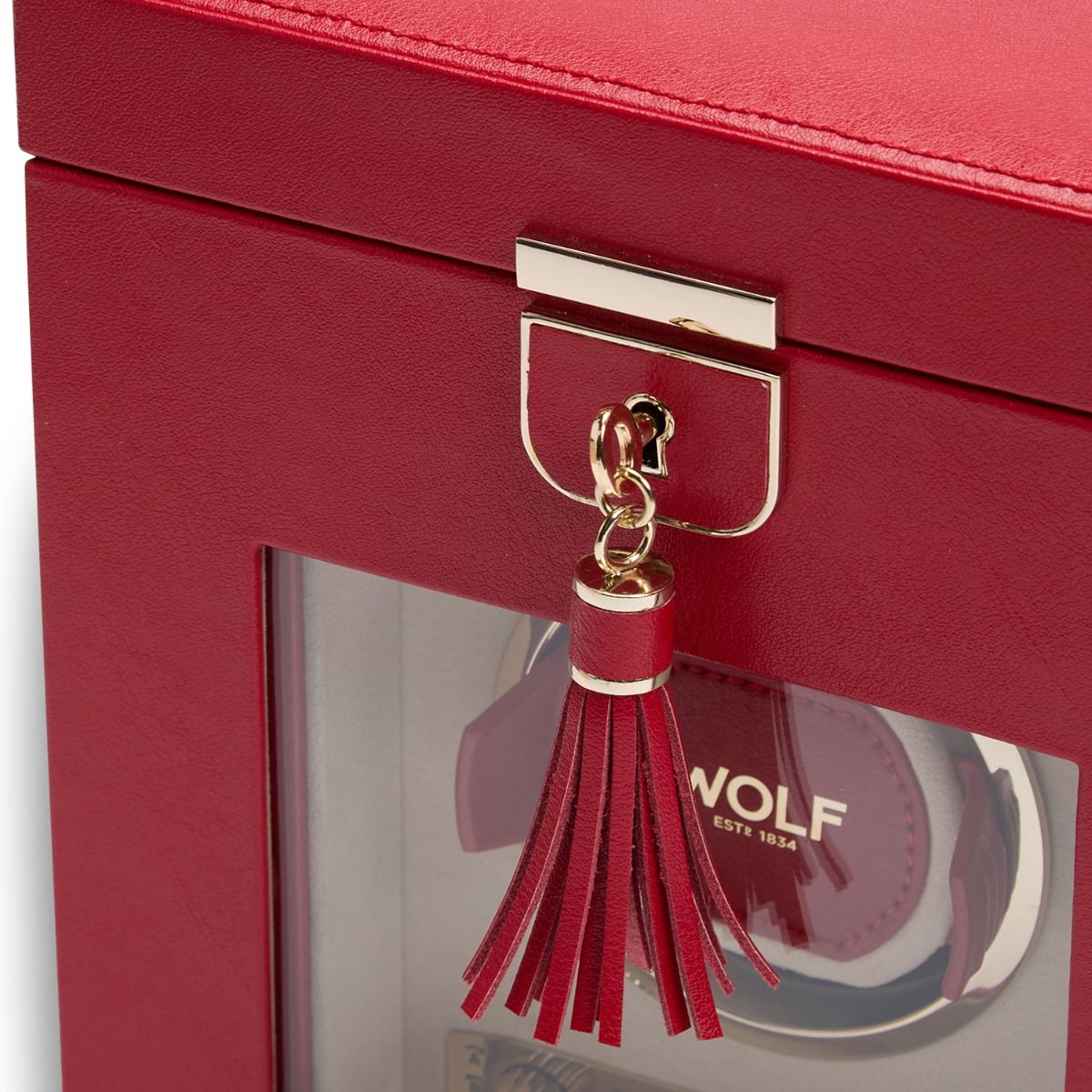  WOLF 1834, Palermo Single Watch Winder With Jewellery Storage, SKU: 213772 | watchphilosophy.co.uk