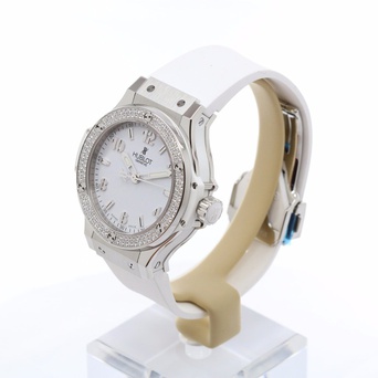 Ladies' watch  HUBLOT, Big Bang Steel White Diamonds / 38mm, SKU: 361.SE.2010.RW.1104 | watchphilosophy.co.uk