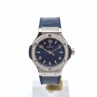 Ladies' watch  HUBLOT, Big Bang Steel Blue Diamonds / 38mm, SKU: 361.SX.7170.LR.1204 | watchphilosophy.co.uk