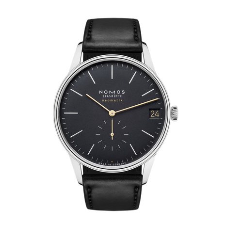 Men's watch / unisex  NOMOS GLASHÜTTE, Orion Neomatik 41 Date Black / 40.50mm, SKU: 366 | watchphilosophy.co.uk