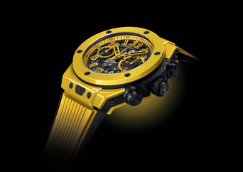 Men's watch / unisex  HUBLOT, Big Bang Unico Yellow Magic / 44mm, SKU: 421.CY.471Y.RX | watchphilosophy.co.uk