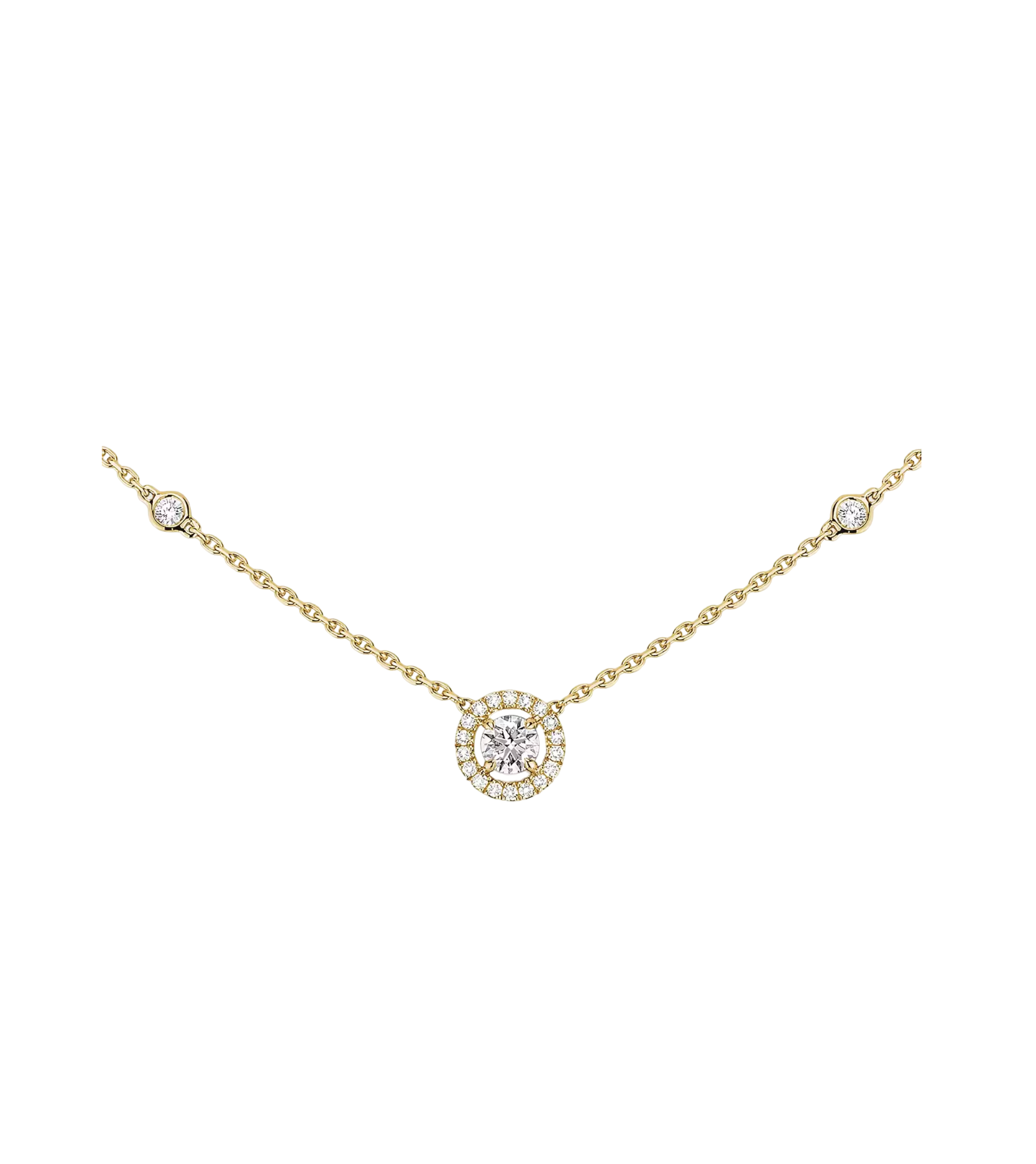 Women Jewellery  MESSIKA, Joy Rond 0.20ct Diamond Yellow Gold Necklace, SKU: 4281-YG | watchphilosophy.co.uk