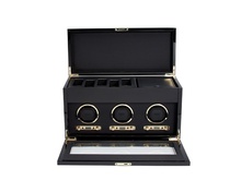  WOLF 1834, Savoy Triple Watch Winder With Storage, SKU: 454710 | watchphilosophy.co.uk