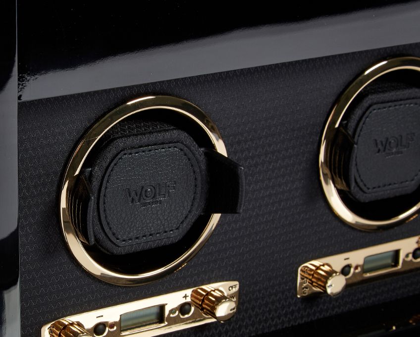  WOLF 1834, Savoy Triple Watch Winder With Storage, SKU: 454710 | watchphilosophy.co.uk