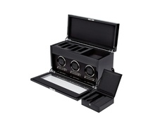  WOLF 1834, Savoy Triple Watch Winder With Storage, SKU: 454770 | watchphilosophy.co.uk