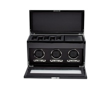  WOLF 1834, Savoy Triple Watch Winder With Storage, SKU: 454770 | watchphilosophy.co.uk