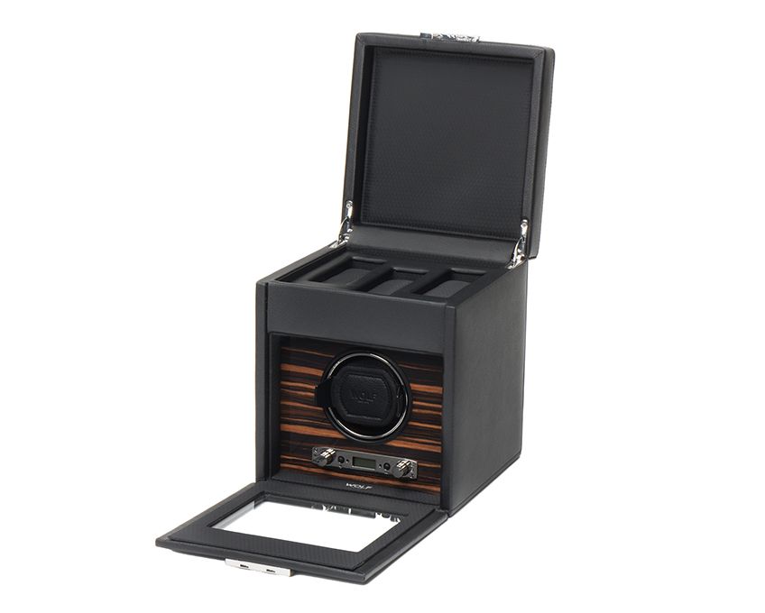  WOLF 1834, Roadster Single Watch Winder With Storage, SKU: 457156 | watchphilosophy.co.uk