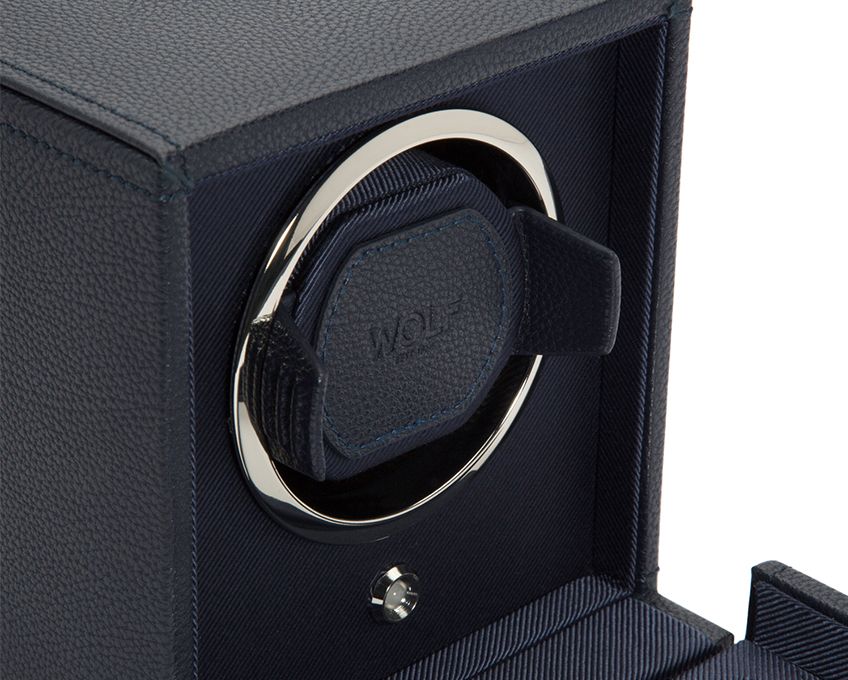  WOLF 1834, Cub Single Watch Winder With Cover, SKU: 461117 | watchphilosophy.co.uk