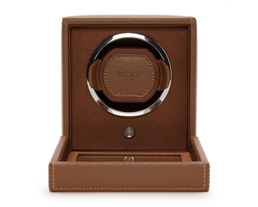  WOLF 1834, Cub Single Watch Winder With Cover, SKU: 461127 | watchphilosophy.co.uk