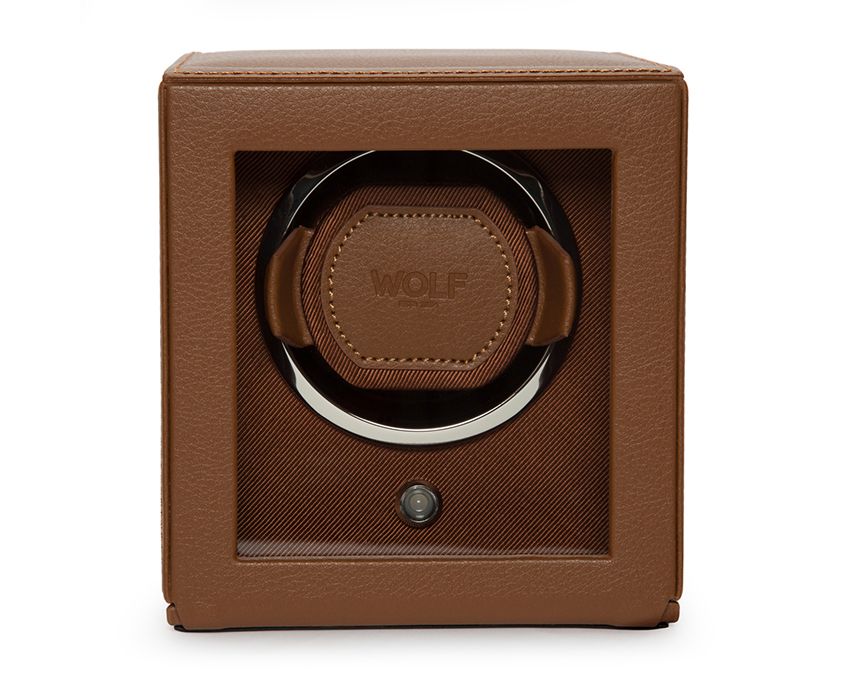  WOLF 1834, Cub Single Watch Winder With Cover, SKU: 461127 | watchphilosophy.co.uk