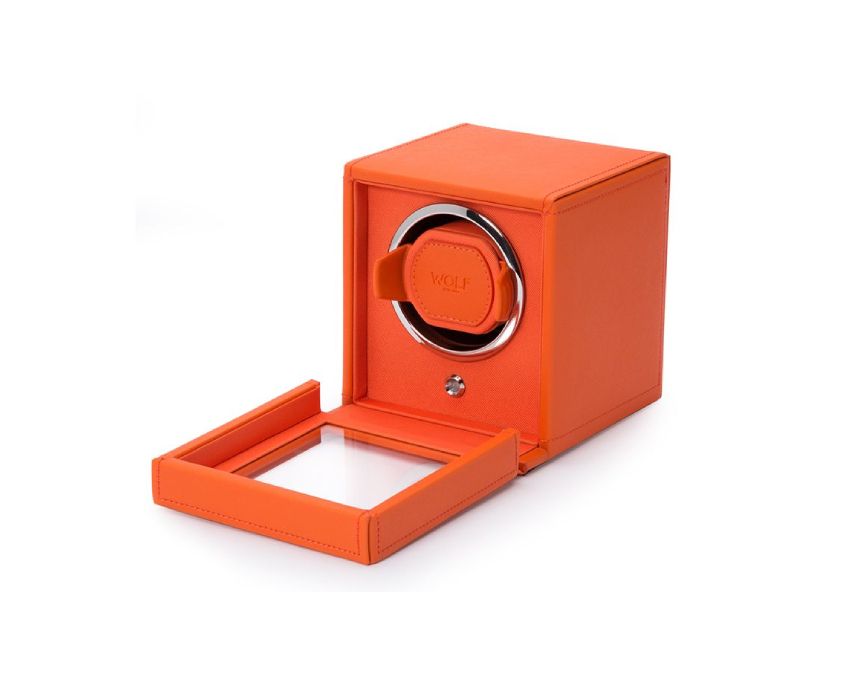  WOLF 1834, Cub Single Watch Winder With Cover, SKU: 461139 | watchphilosophy.co.uk