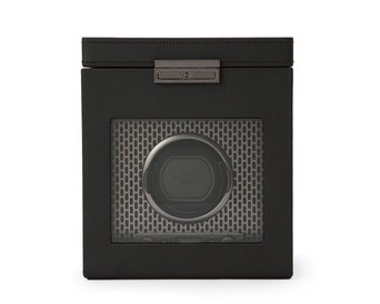  WOLF 1834, Axis Single Watch Winder With Storage, SKU: 469203 | watchphilosophy.co.uk