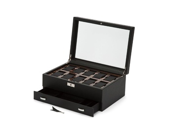  WOLF 1834, Roadster 10pc Watch Box With Drawer, SKU: 477656 | watchphilosophy.co.uk