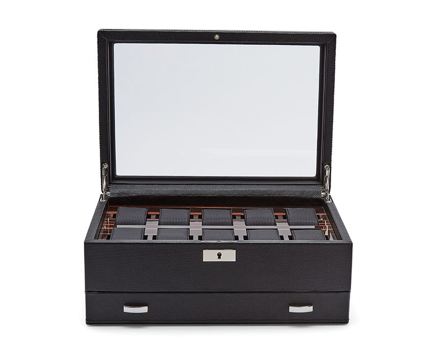  WOLF 1834, Roadster 10pc Watch Box With Drawer, SKU: 477656 | watchphilosophy.co.uk