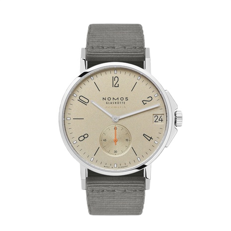 Men's watch / unisex  NOMOS GLASHÜTTE, Ahoi Neomatik 38 Date Sand / 38.5mm, SKU: 527 | watchphilosophy.co.uk