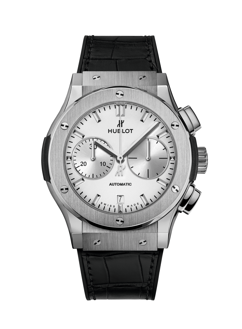 Men's watch / unisex  HUBLOT, Classic Fusion Chronograph Titanium Opalin / 45mm, SKU: 521.NX.2611.LR | watchphilosophy.co.uk