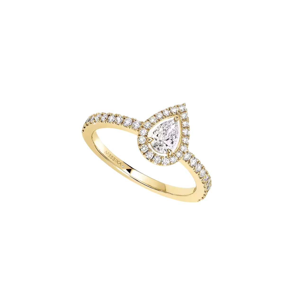 Women Jewellery  MESSIKA, Joy Pear Cut Diamond Yellow Gold Ring, SKU: 5220-YG | watchphilosophy.co.uk