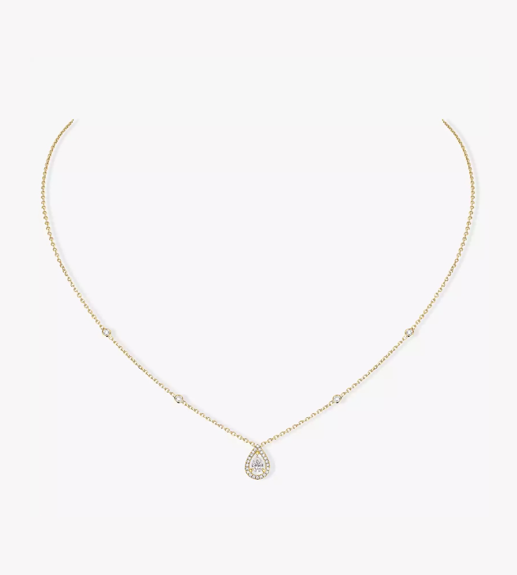 Women Jewellery  MESSIKA, Joy Pear 0.25ct Yellow Gold Diamond Necklace, SKU: 5224-YG | watchphilosophy.co.uk