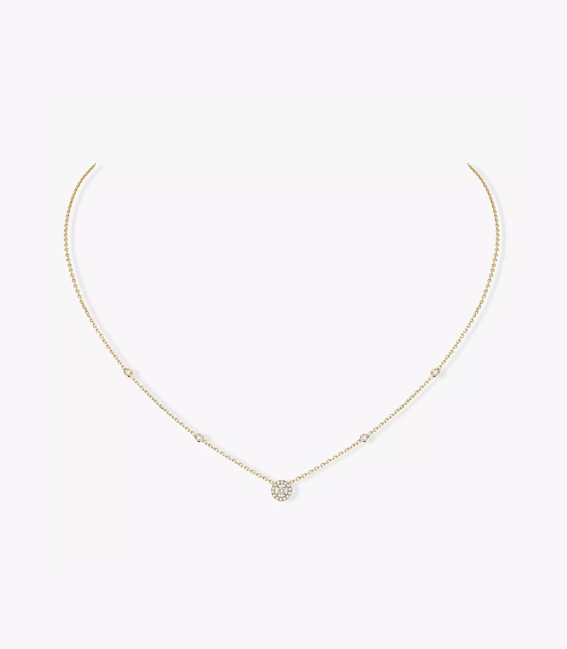 Women Jewellery  MESSIKA, Joy XS Diamond Yellow Gold Necklace, SKU: 5370-YG | watchphilosophy.co.uk