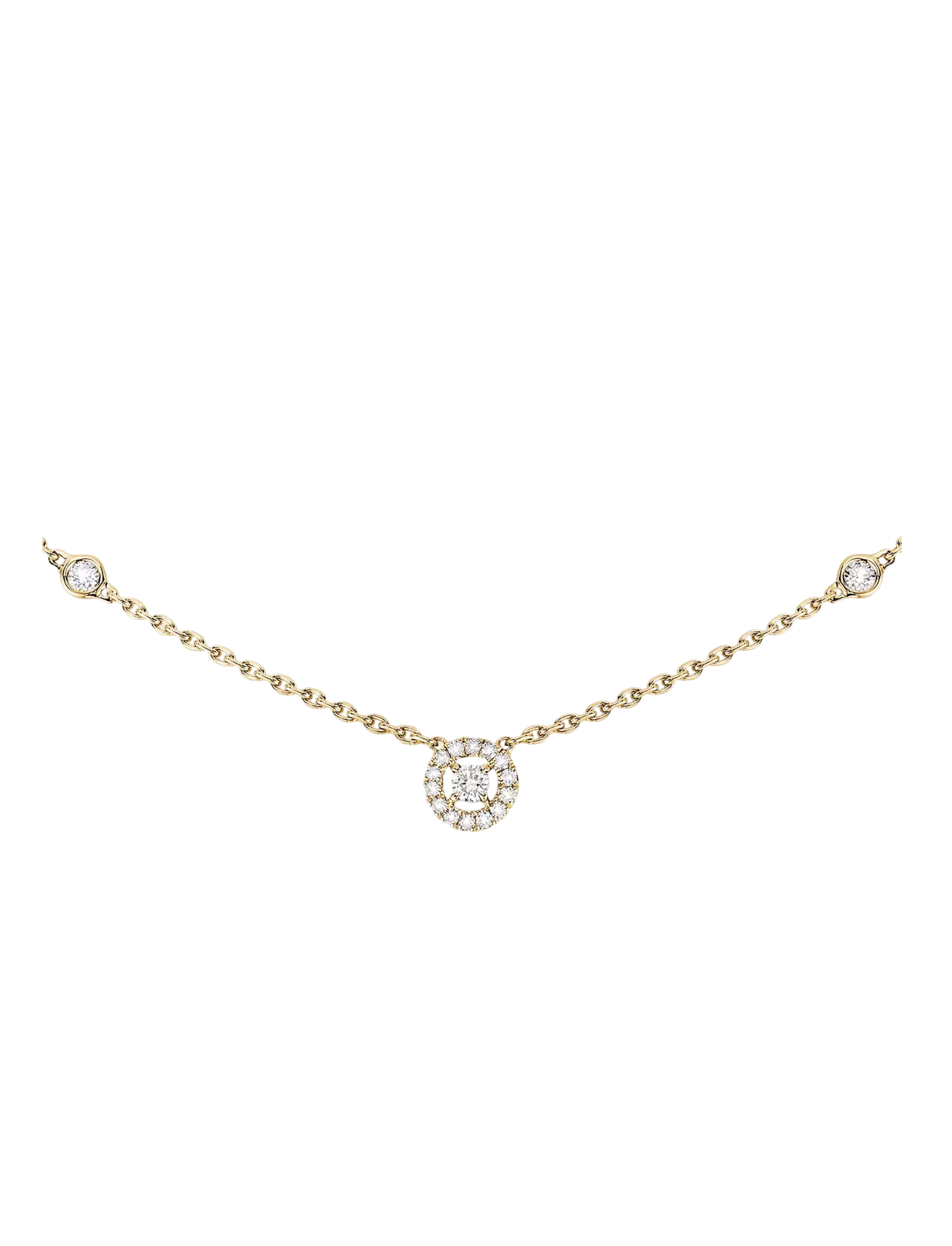 Women Jewellery  MESSIKA, Joy XS Diamond Yellow Gold Necklace, SKU: 5370-YG | watchphilosophy.co.uk