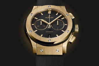 Men's watch / unisex  HUBLOT, Classic Fusion Chronograph Yellow Gold / 42mm, SKU: 541.VX.1130.RX | watchphilosophy.co.uk