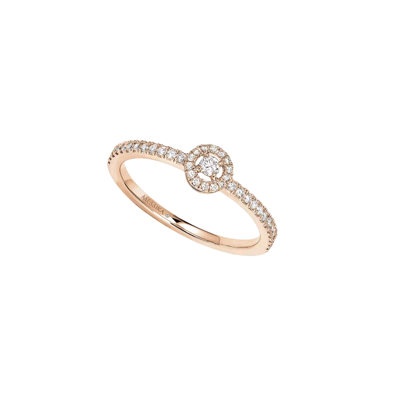 Women Jewellery  MESSIKA, Joy PM Diamond Pink Gold Small Size Ring, SKU: 5493-PG | watchphilosophy.co.uk