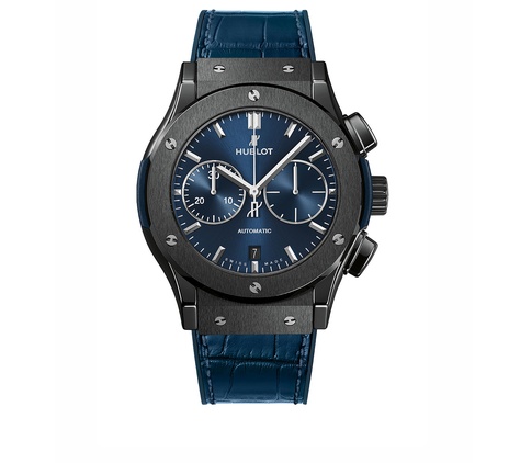 Men's watch / unisex  HUBLOT, Classic Fusion Ceramic Blue Chronograph / 45mm, SKU: 521.CM.7170.LR | watchphilosophy.co.uk