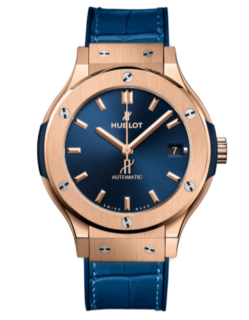 Men's watch / unisex  HUBLOT, Classic Fusion King Gold Blue / 38mm, SKU: 565.OX.7180.LR | watchphilosophy.co.uk