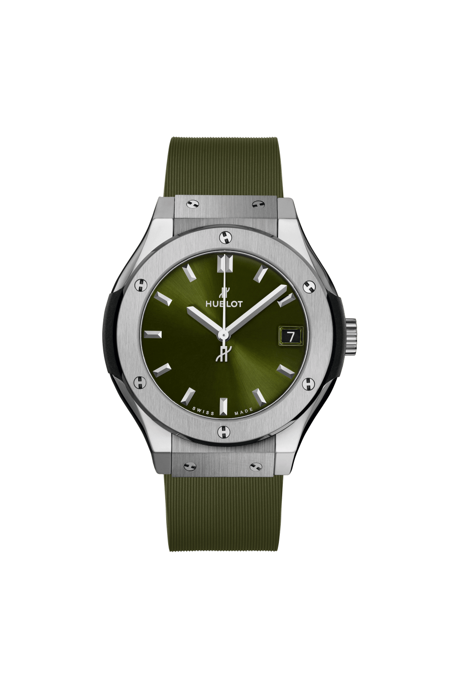 Ladies' watch  HUBLOT, Classic Fusion Titanium Green / 33mm, SKU: 581.NX.8970.RX | watchphilosophy.co.uk