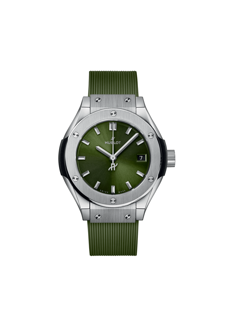 Ladies' watch  HUBLOT, Classic Fusion Titanium Green / 29mm, SKU: 591.NX.8970.RX | watchphilosophy.co.uk