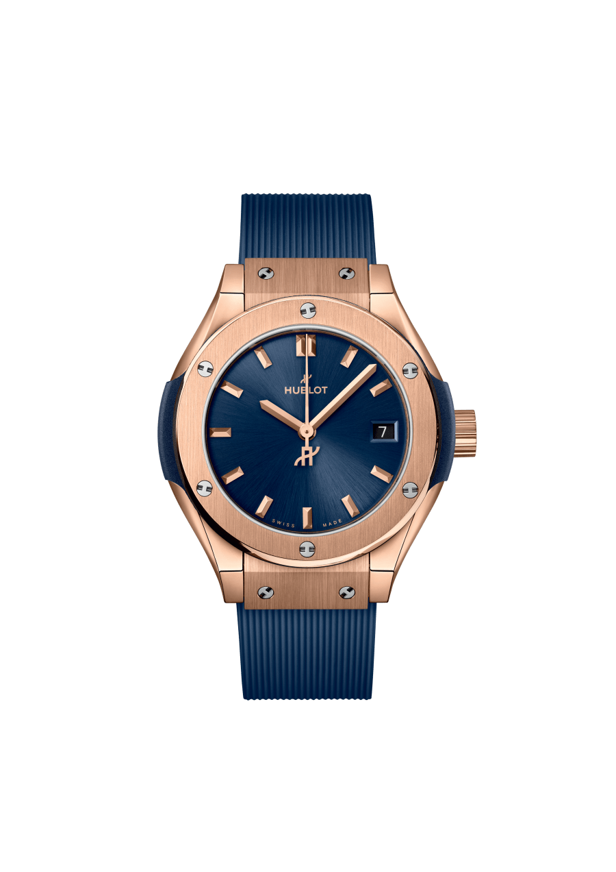 Ladies' watch  HUBLOT, Classic Fusion King Gold Blue / 29mm, SKU: 591.OX.7180.RX | watchphilosophy.co.uk