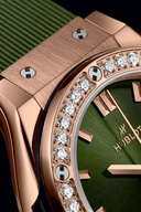 Ladies' watch  HUBLOT, Classic Fusion King Gold Green Diamonds / 29mm, SKU: 591.OX.8980.RX.1204 | watchphilosophy.co.uk