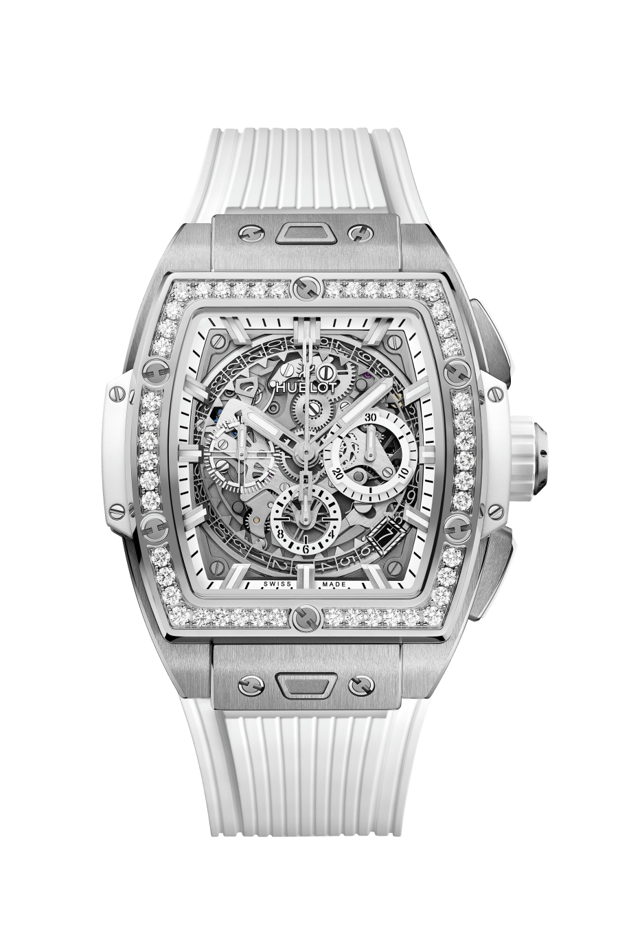 Men's watch / unisex  HUBLOT, Spirit of Big Bang Titanium White Diamonds / 42mm, SKU: 642.NE.2010.RW.1204 | watchphilosophy.co.uk