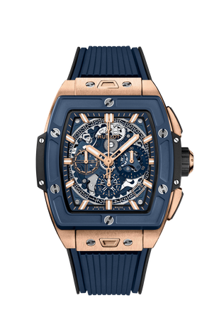 Men's watch / unisex  HUBLOT, Spirit Of Big Bang King Gold Blue Ceramic / 42mm, SKU: 642.OL.7180.RX | watchphilosophy.co.uk