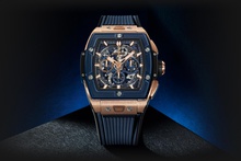 Men's watch / unisex  HUBLOT, Spirit Of Big Bang King Gold Blue Ceramic / 42mm, SKU: 642.OL.7180.RX | watchphilosophy.co.uk