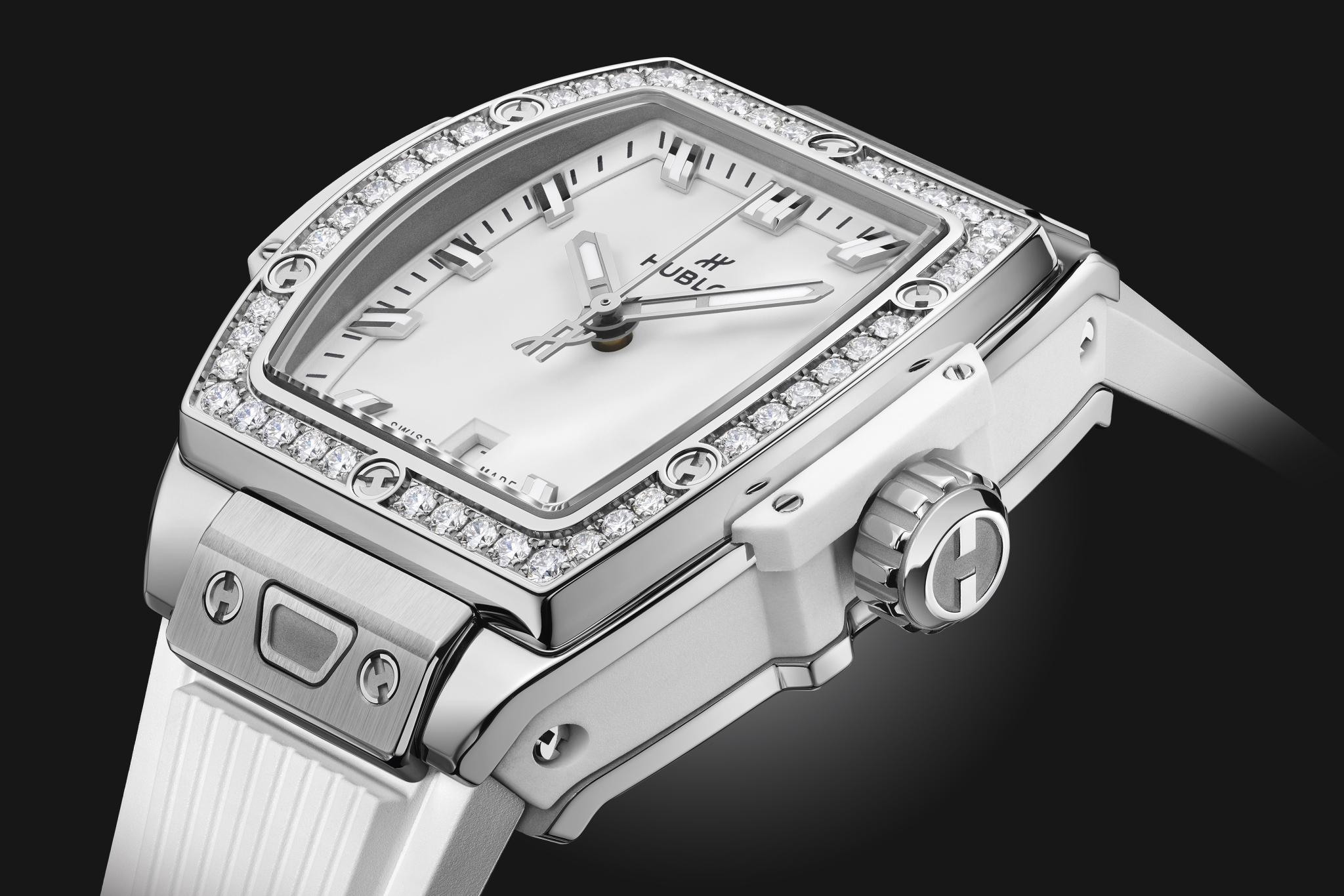 Ladies' watch  HUBLOT, Spirit of Big Bang Steel White Diamonds / 32mm, SKU: 682.SE.2010.RW.1204 | watchphilosophy.co.uk