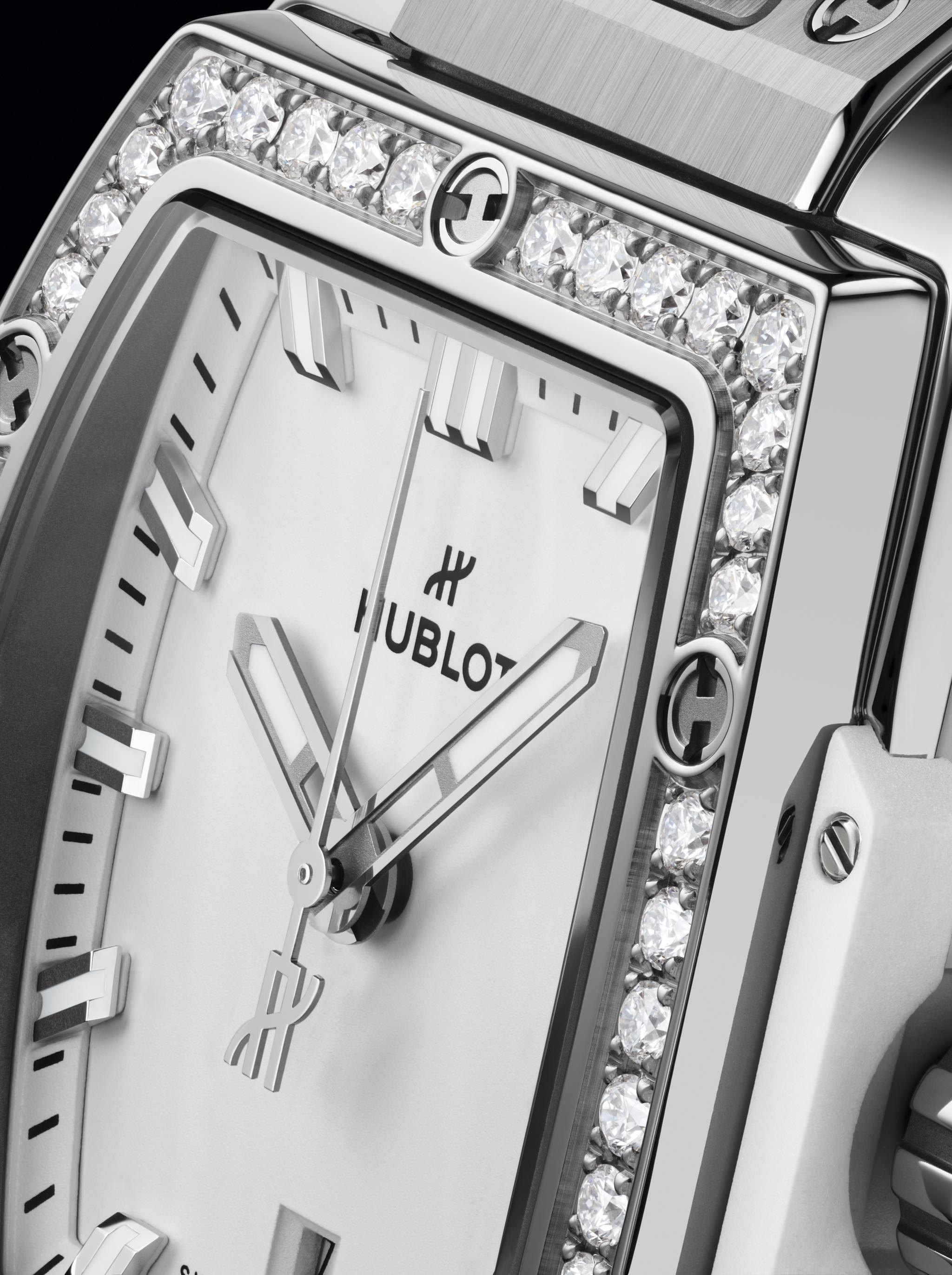 Ladies' watch  HUBLOT, Spirit of Big Bang Steel White Diamonds / 32mm, SKU: 682.SE.2010.RW.1204 | watchphilosophy.co.uk