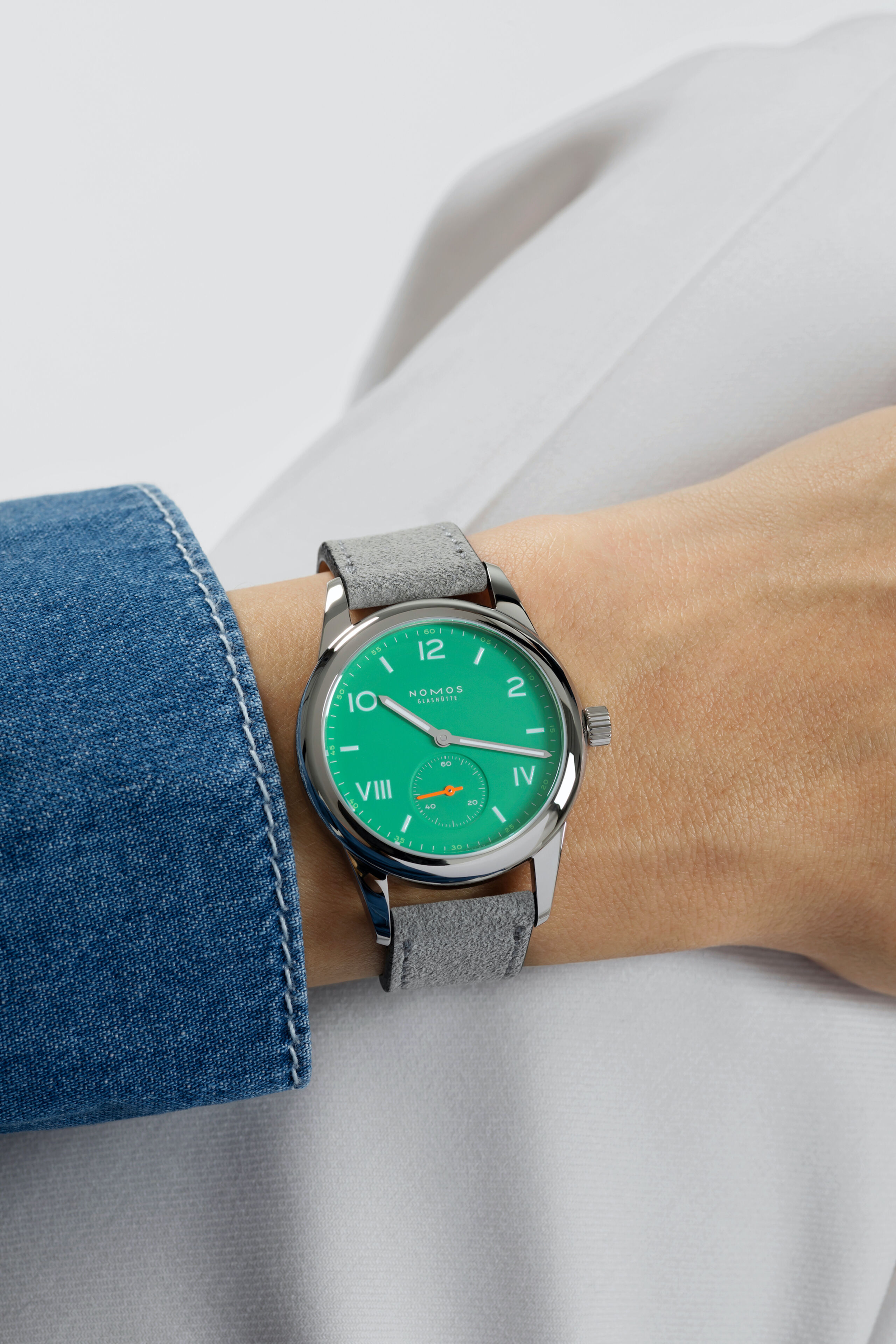 Men's watch / unisex  NOMOS GLASHÜTTE, Club Campus Electric Green / 36mm, SKU: 715.GB | watchphilosophy.co.uk