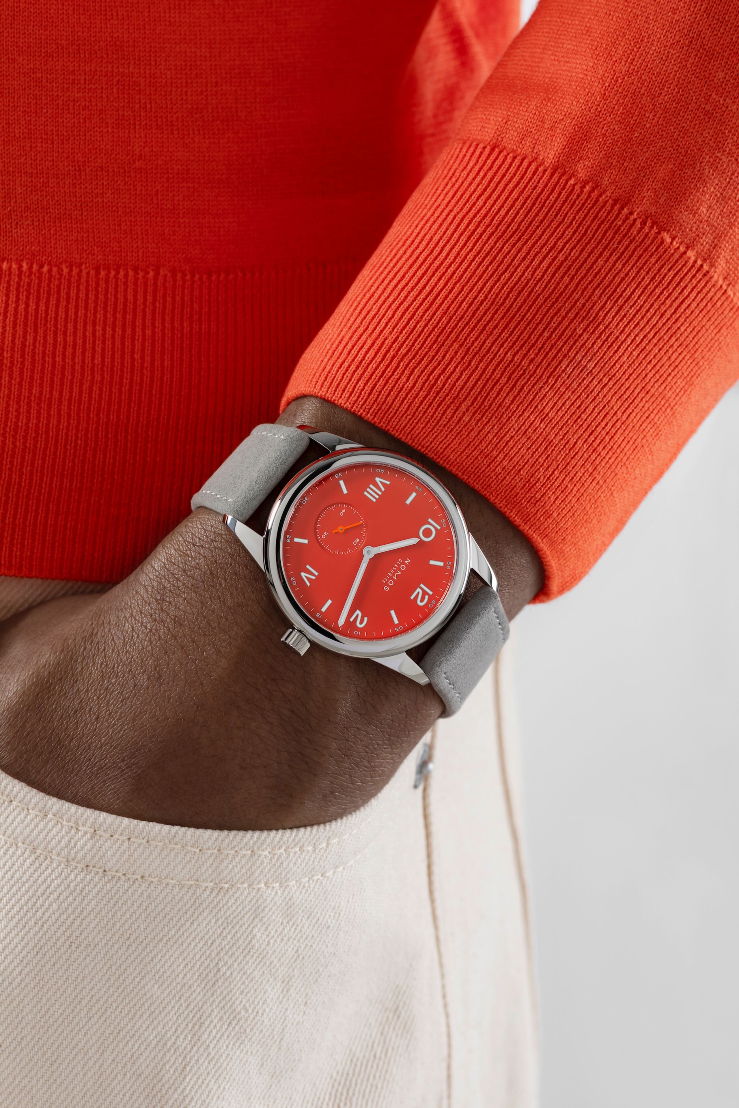 Men's watch / unisex  NOMOS GLASHÜTTE, Club Campus 38 Nonstop Red / 38.50mm, SKU: 723.GB | watchphilosophy.co.uk