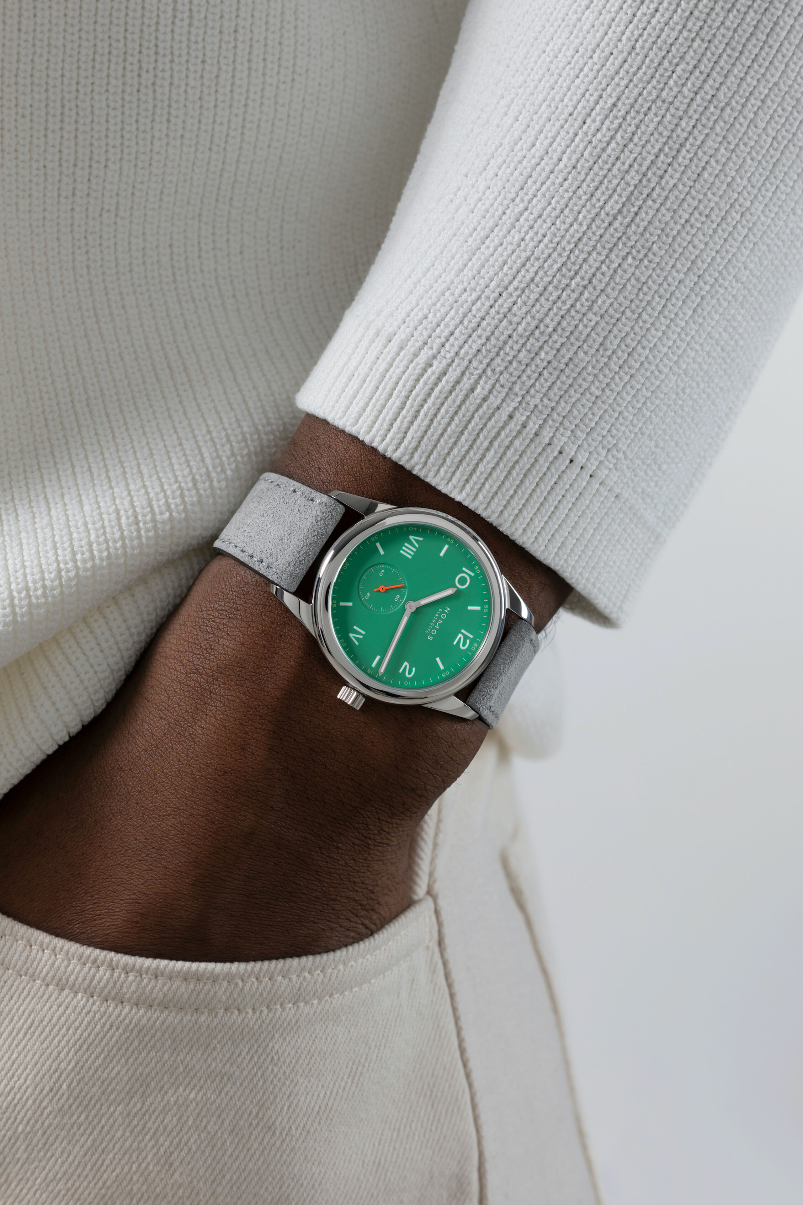 Men's watch / unisex  NOMOS GLASHÜTTE, Club Campus 38 Electric Green / 38.50mm, SKU: 726.GB | watchphilosophy.co.uk