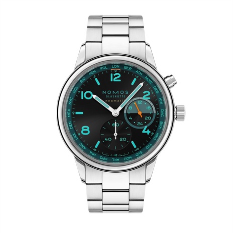 Men's watch / unisex  NOMOS GLASHÜTTE, Club Sport Neomatik Worldtimer Trace / 40mm, SKU: 790.S7 | watchphilosophy.co.uk