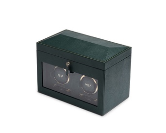  WOLF 1834, British Racing Double Watch Winder With Storage, SKU: 792241 | watchphilosophy.co.uk