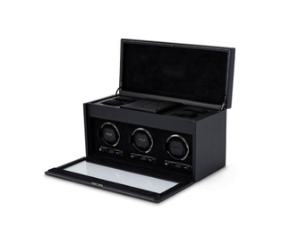  WOLF 1834, British Racing Triple Watch Winder With Storage, SKU: 792302 | watchphilosophy.co.uk