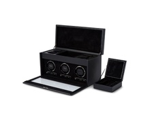  WOLF 1834, British Racing Triple Watch Winder With Storage, SKU: 792302 | watchphilosophy.co.uk