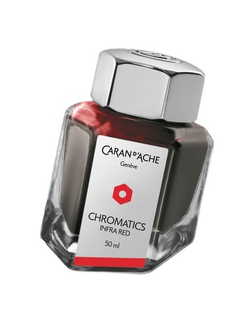  CARAN D’ACHE, Chromatics Infra Red Ink Bottle 50 ml, SKU: 8011.070 | watchphilosophy.co.uk