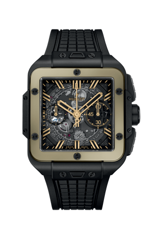 Men's watch / unisex  HUBLOT, Square Bang Unico Ceramic Magic Gold / 42mm, SKU: 821.CM.0130.RX | watchphilosophy.co.uk