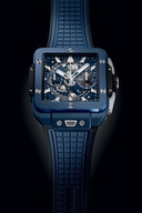 Men's watch / unisex  HUBLOT, Square Bang Unico Blue Ceramic / 42mm, SKU: 821.EX.5170.RX | watchphilosophy.co.uk