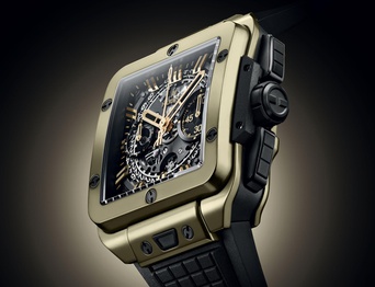 Men's watch / unisex  HUBLOT, Square Bang Unico Magic Gold / 42mm, SKU: 821.MX.0130.RX | watchphilosophy.co.uk