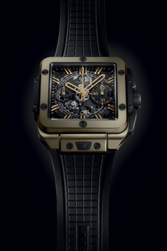 Men's watch / unisex  HUBLOT, Square Bang Unico Magic Gold / 42mm, SKU: 821.MX.0130.RX | watchphilosophy.co.uk